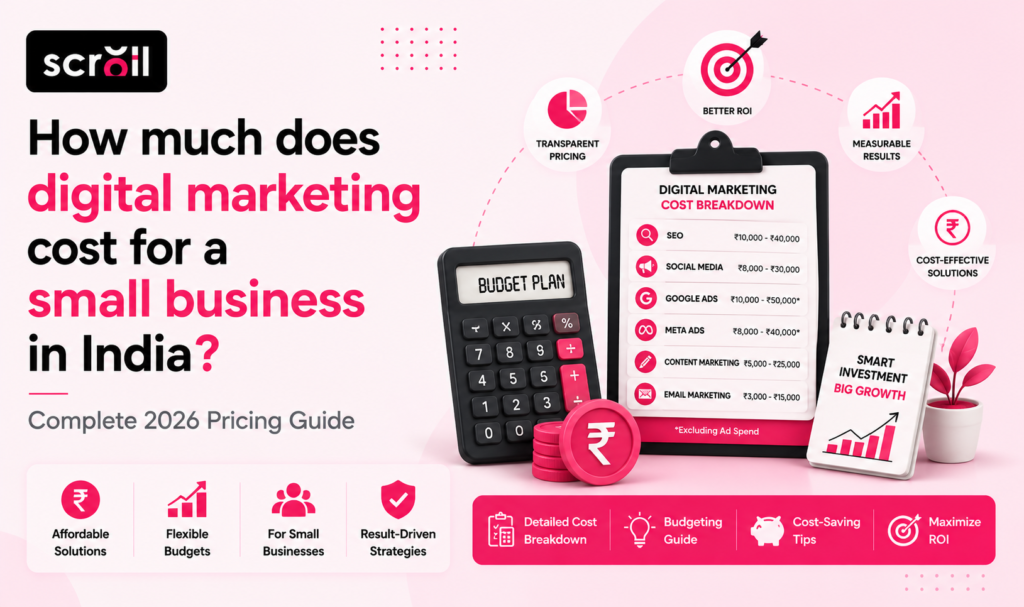 How much does digital marketing cost for a small business in India